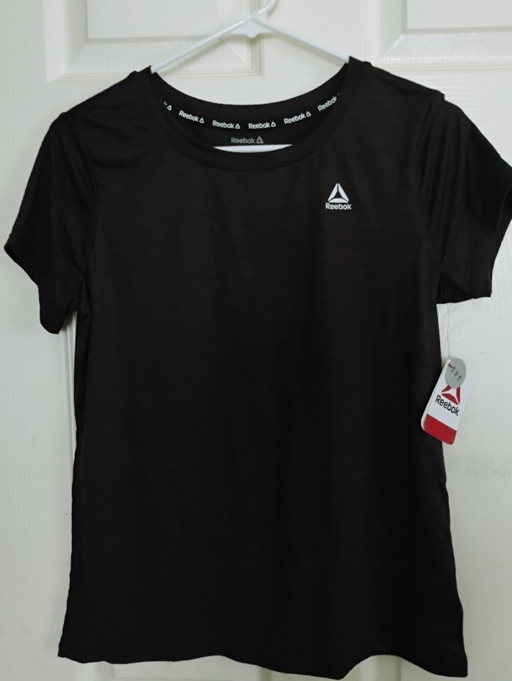 REEBOK Women's Legacy Performance T-Shirt Small Athleisure Black Heather